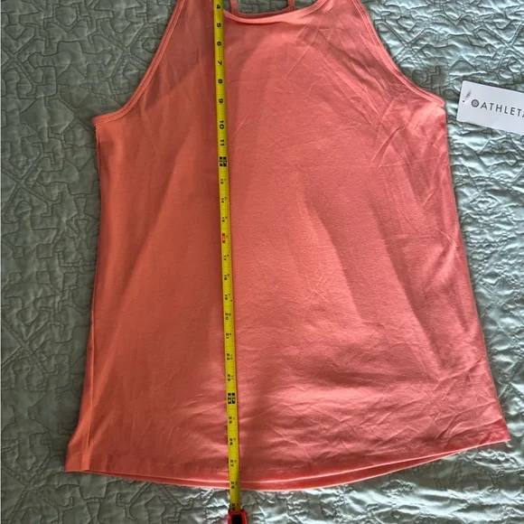 ATHLETA NWT Coral Pink Women's athletic Top - Picture 5 of 6